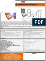 DC Earth Fault Detector Measures Ground Resistance