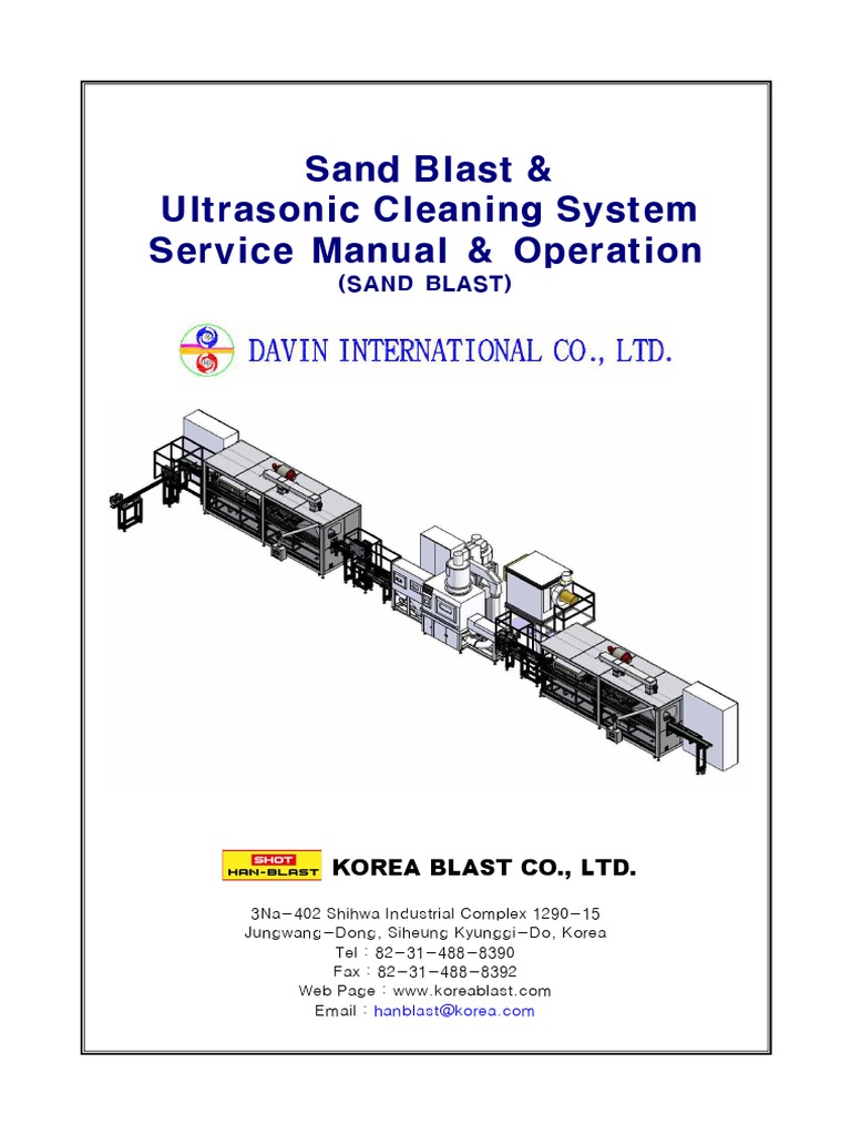 NO3. (2012) - DAVIN Sand Blast & Ultrasonic Cleaning Systam Manual ...