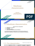 Membrane characterization