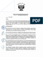 Resolución de Dirección Ejecutiva #E 3 - 2018-MINAGRI-SERFOR-DE