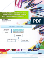 Pengaruh Siklus Konversi Kas Dan Current Ratio Terhadap Return On Assets Perusahaan Manufaktur Yang Terdaftar Di Bursa Efek Indonesia
