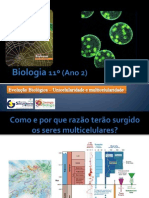 BG 21 - Evolução Biológica (unicelularide e multicelularidade)