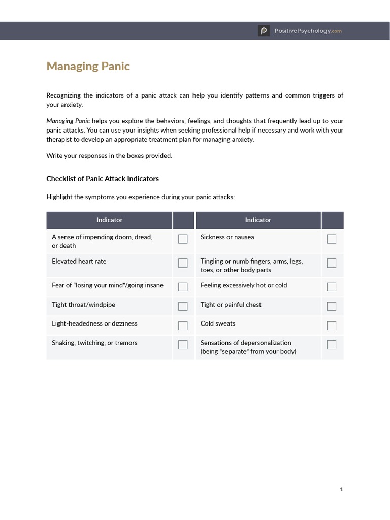 Managing Panic Attacks Pdf : When Panic Attacks01-checklist – YQSSGW