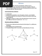 Silicates