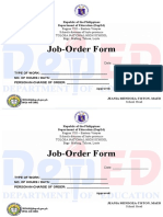 Job Order Forms