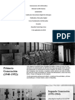 Generaciones de la informática desde 1940 hasta la actualidad