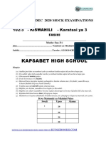 2021 Kapsabet Kisw Paper 3
