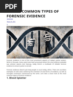 Forensic Evidence