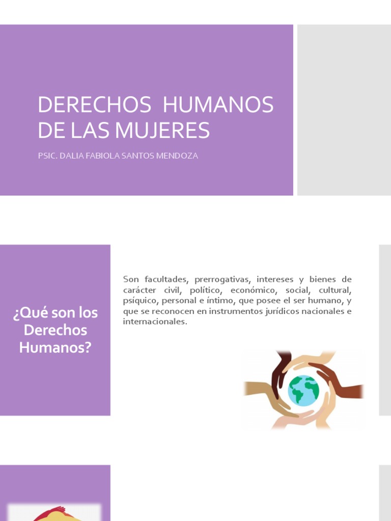 Derechos Humanos de Las Mujeres | PDF | La violencia contra las mujeres ...