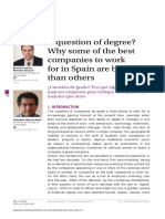 A Question of Degree? Why Some of The Best Companies To Work For in Spain Are Better Than Others