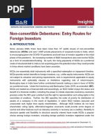 SR Insights Non Convertible Debentures Entry Routes For Foreign Investors