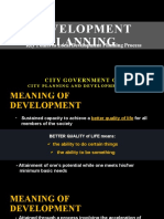 Development Planning (Shortened) On-Boarding