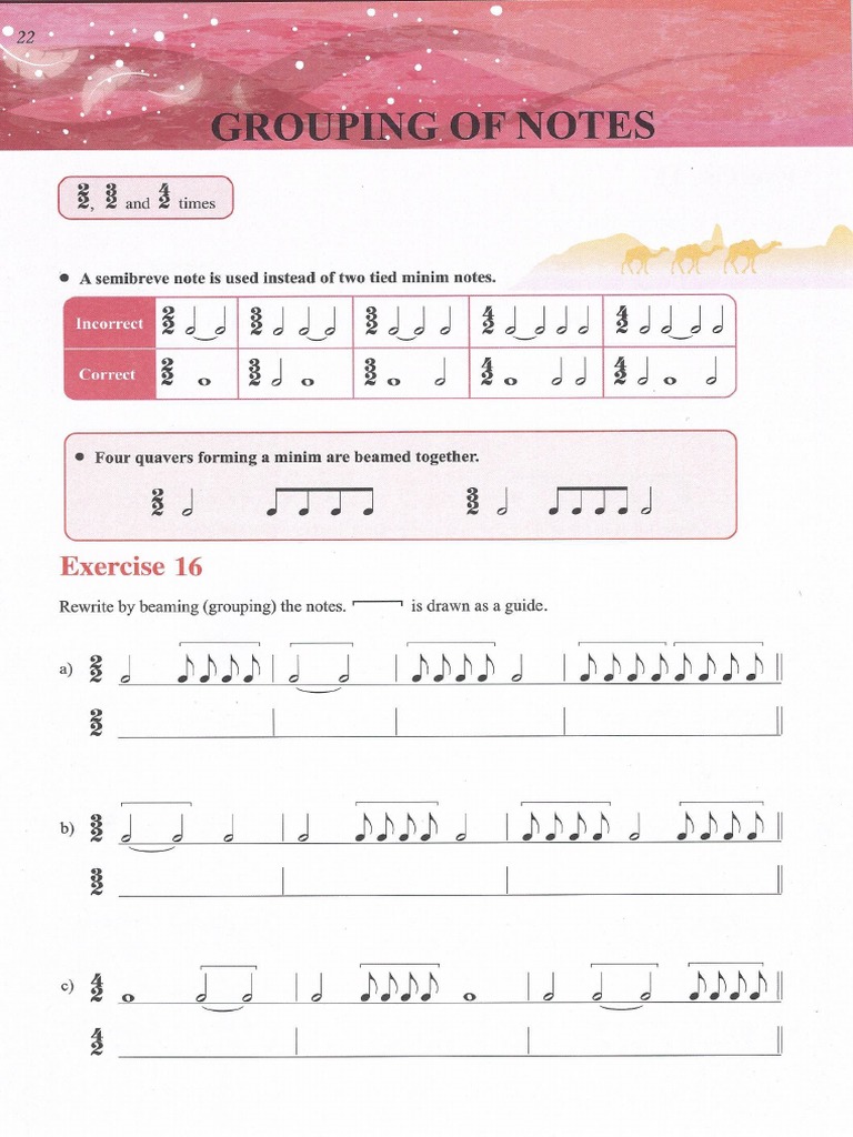 Grouping of notes understanding music theory grade 2 pdf