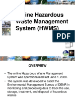Overview of The Online HWMS - HW Generators