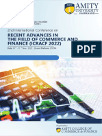 Recent Advances in The Field of Commerce and Finance Brochure