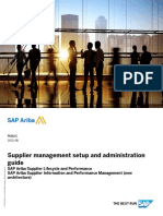 Ariba Supplier Management Setup and Administration Guide