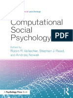 Frontiers of Social Psychology Robin R Vallacher, Stephen J Read
