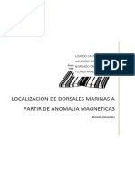 Localización de Dorsales Marinas A Partir de Anomalia Magneticas