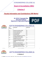 Criteria 5 - Dr. N R N V Gowripathi Rao