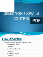 Selection Flow Of Control in 40 Characters