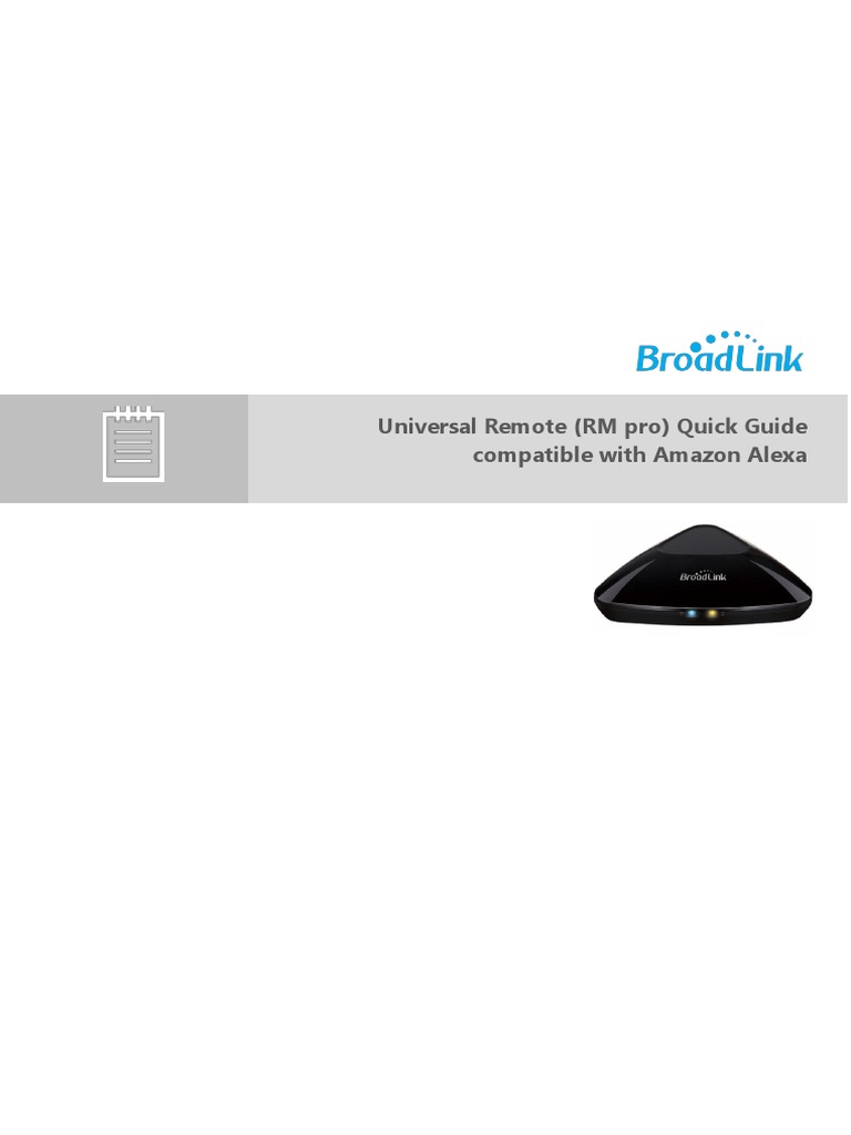 Broadlink RM_manual | PDF | Wi Fi | Set Top Box