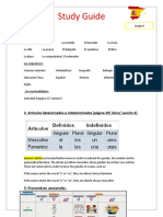 Study Guide Grade 9 Segunda Evaluacion