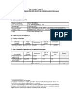 Formato para Presentacion de CV - Bid