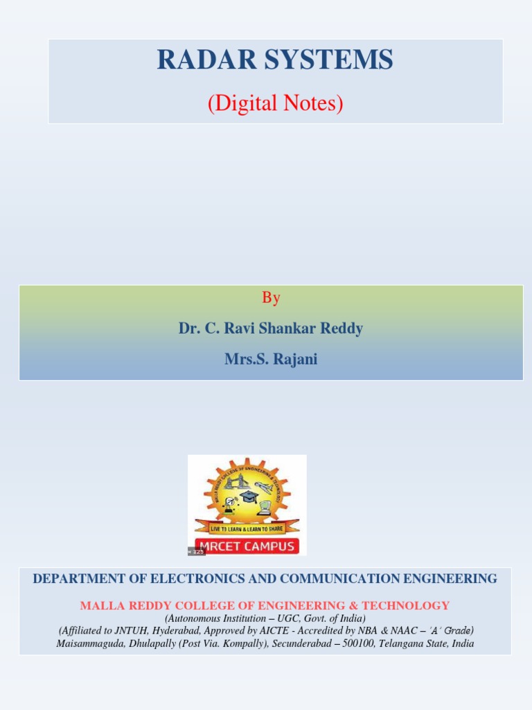 Radar Systems Download Free Pdf Radar Electronic Engineering