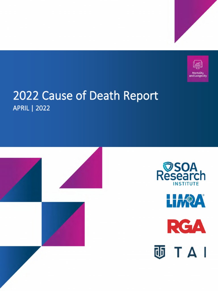 2022 Cause Death Report - Society of Actuaries Research Institute ...