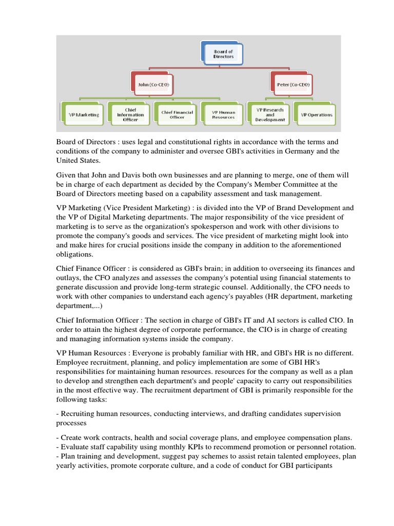 GBI Organizational Structure Overview | PDF | Chief Information Officer ...