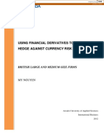 Using Financial Derivatives To Hedge Against Currency Risk: British Large and Medium-Size Firms