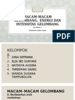 Macam-Macam Gelombang, Energi Dan Intensitas Gelombang KEL 6