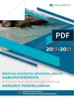 Produk Domestik Regional Bruto Kabupaten - Kota Di Provinsi Kepulauan Bangka Belitung Menurut Pengeluaran 2017-2021