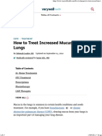 How To Treat Increased Mucus in The Lungs