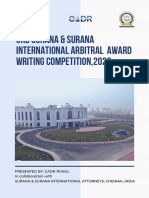 Problem-3rd Surana & Surana International Arbitral Award Writing 2022