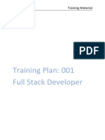 Training Plan 001 Full Stack Developer