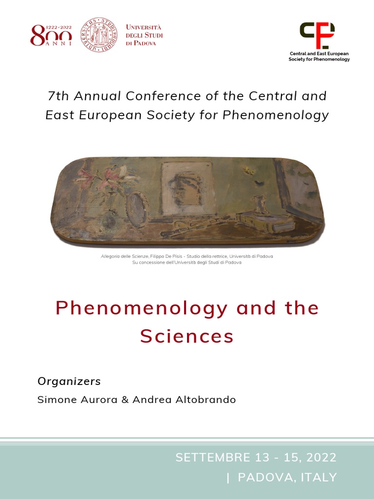 Phenomenology and the Sciences Conference | PDF | Phenomenology ...