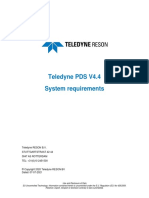Teledyne PDS System Requirements