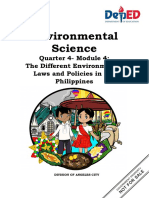 EnvironmentalScience - q4 - Mod4 - The Different Environmental Laws and Policies in The Philippines - v3