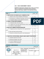 Form 1.1 Self-Assessment Checks