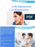 TIPOS DE HIPOACUSIAS y Su Diagnostico