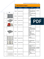 New Products in August: No. Picture Highfil No. Description Dimension Oem No. Applicable Models