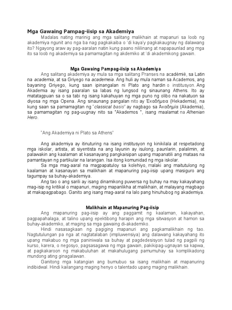 Filipino Week 1 Pdf