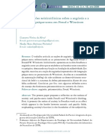 Considerações Teórico Clínicas Sobre A Angústia e A Integração Psique-Soma em Freud e Winnicott