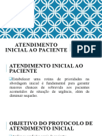 Atendimento inicial urgência