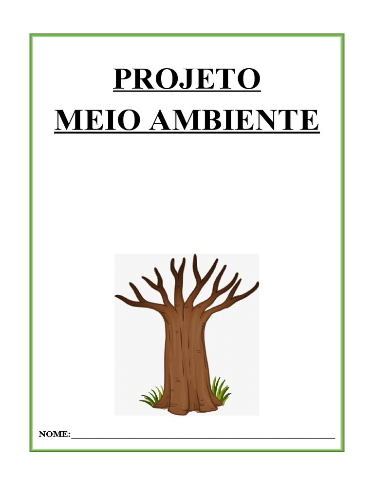Projeto Meio Ambiente - Maternal 1 | PDF