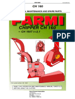 OperatorsManual PartsList Chipper CH160