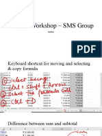 Excel Workshop GÇô SMS Group