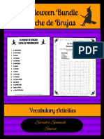 Halloween Bundle Noche de Brujas: Vocabulary Activities