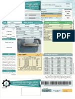 Sui Northern Gas Bill Specimen